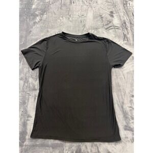 Fox + Badger T-Shirt Mens Small Black Short Sleeve Crew Neck Stretch